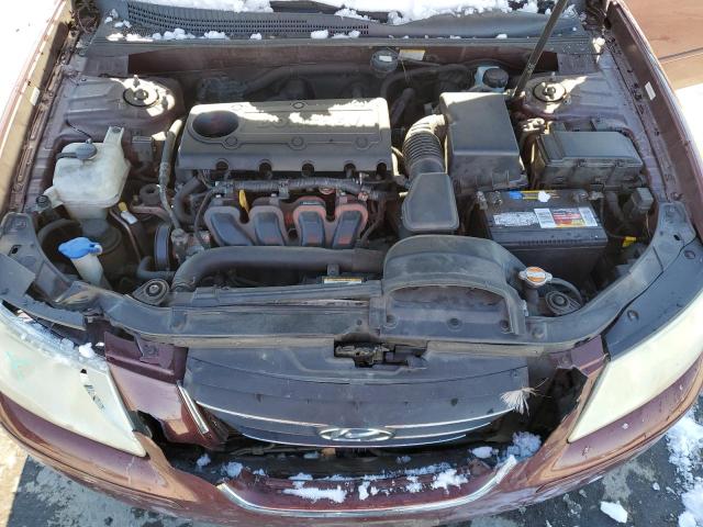 5NPET46C29H529021 - 2009 HYUNDAI SONATA GLS BURGUNDY photo 11