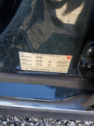 5YJSA1CGXDFP07330 - 2013 TESLA MODEL S 绿色 照片 12