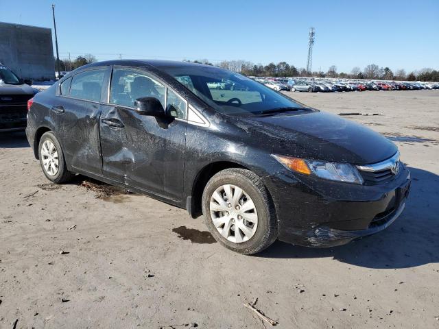 19XFB2F59CE009357 - 2012 HONDA CIVIC LX BLACK photo 4