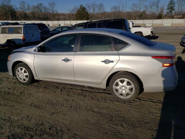 3N1AB7APXDL709789 - 2013 NISSAN SENTRA S SILVER photo 2