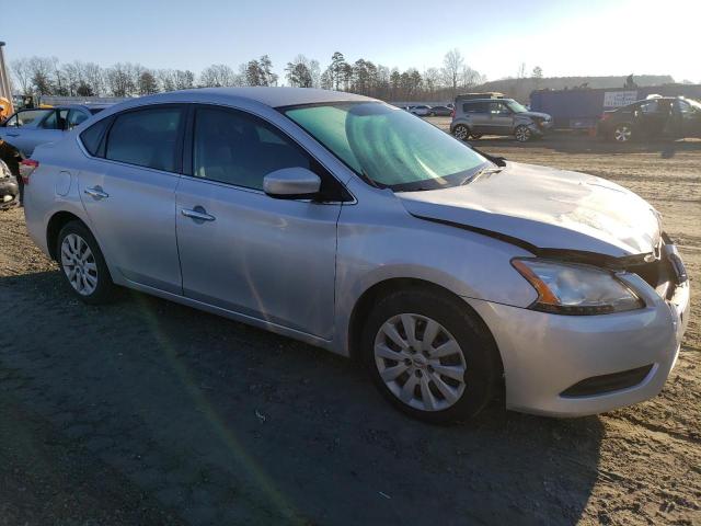 3N1AB7APXDL709789 - 2013 NISSAN SENTRA S SILVER photo 4