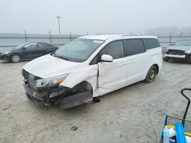 KNDMB5C19F6070230 - 2015 KIA SEDONA LX WHITE photo 1