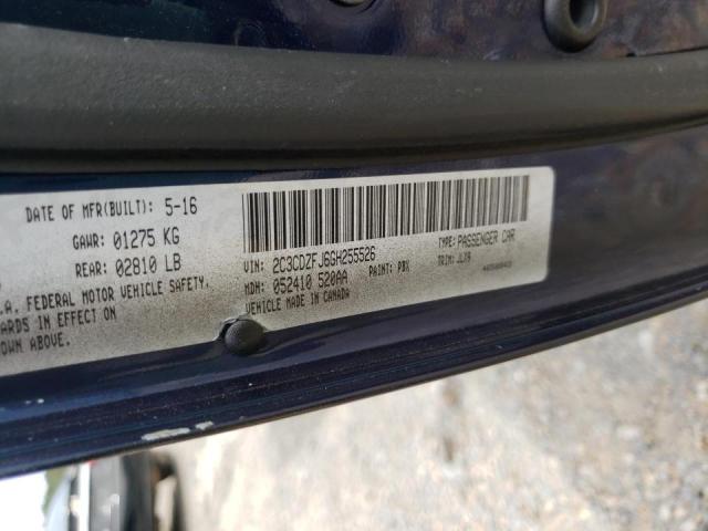 2C3CDZFJ6GH255526 - 2016 DODGE CHALLENGER R/T SCAT PACK BLACK photo 10