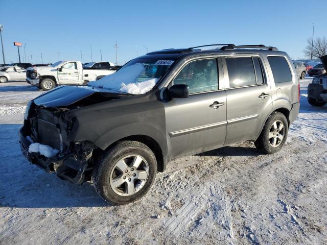 5FNYF4H58BB016525 - 2011 HONDA PILOT EXL GRAY photo 1