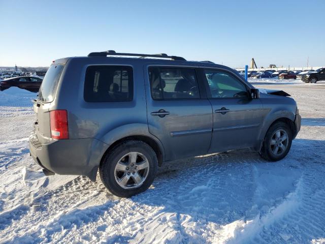 5FNYF4H58BB016525 - 2011 HONDA PILOT EXL GRAY photo 3