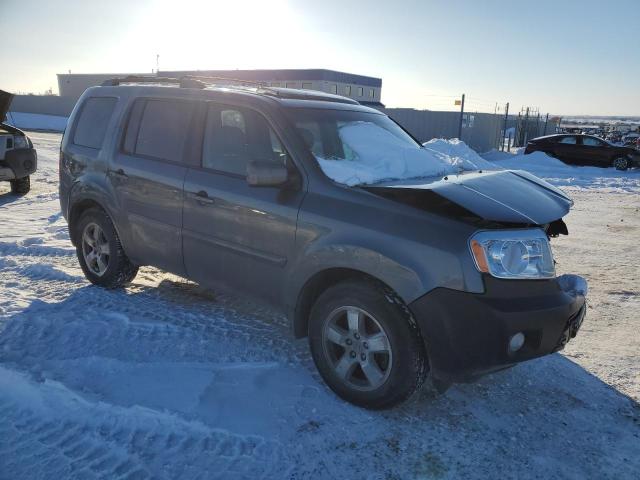 5FNYF4H58BB016525 - 2011 HONDA PILOT EXL GRAY photo 4