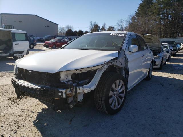 1HGCR2F85EA107642 - 2014 HONDA ACCORD EXL WHITE photo 1