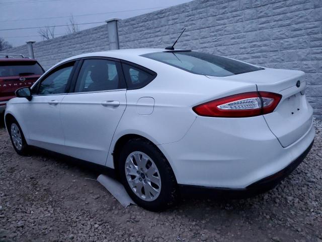 3FA6P0G79DR149642 - 2013 FORD FUSION S WHITE photo 2