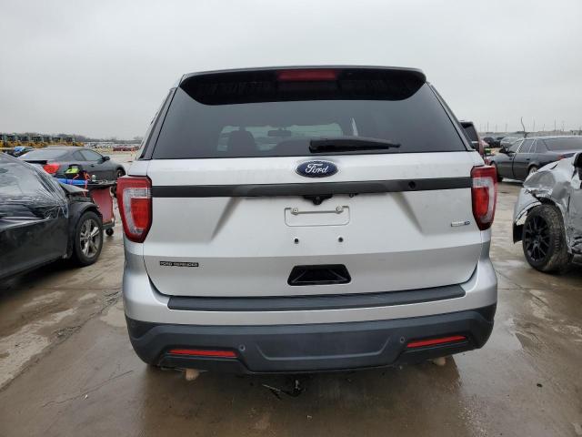 1FM5K8AR1KGB55464 - 2019 FORD EXPLORER POLICE INTERCEPTOR SILVER photo 6