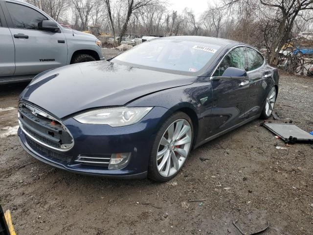 5YJSA1CG4DFP03726 - 2013 TESLA MODEL S Կապույտ լուսանկար 1