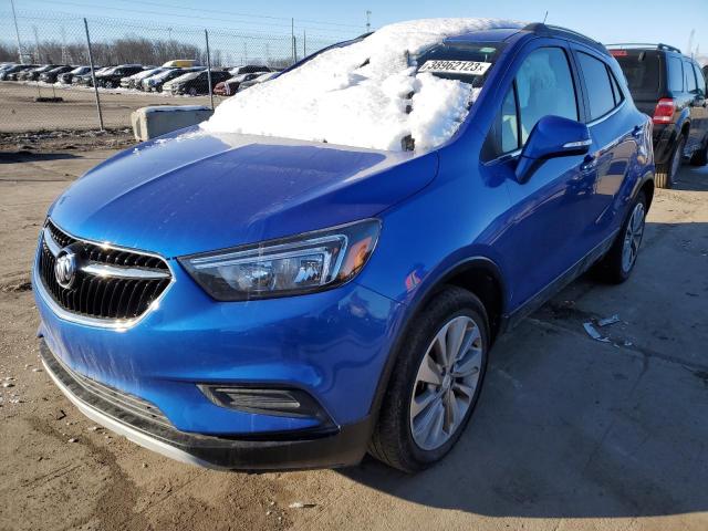 KL4CJASB3HB005945 - 2017 BUICK ENCORE PREFERRED BLUE photo 1