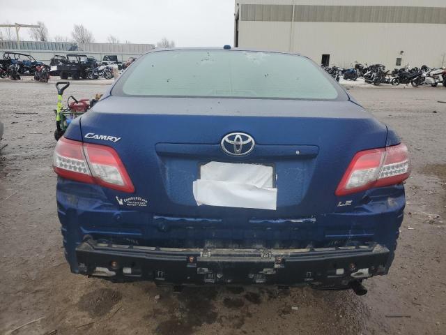 4T4BF3EK8BR117342 - 2011 TOYOTA CAMRY BASE BLUE photo 6