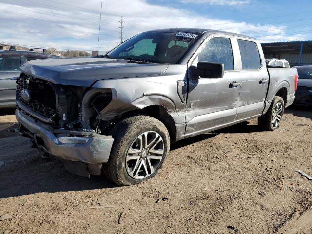 1FTEW1EP5MFA78437 - 2021 FORD F150 SUPERCREW GRAY photo 1