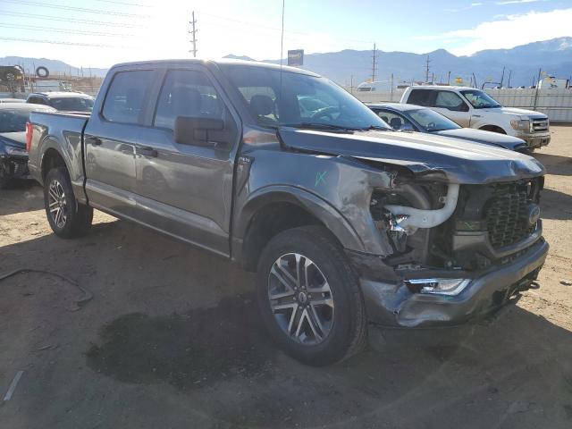 1FTEW1EP5MFA78437 - 2021 FORD F150 SUPERCREW GRAY photo 4