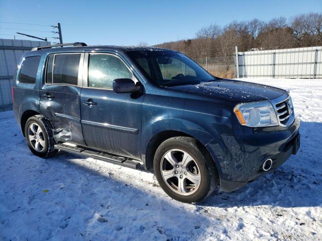 5FNYF3H5XCB039848 - 2012 HONDA PILOT EXL BLUE photo 4