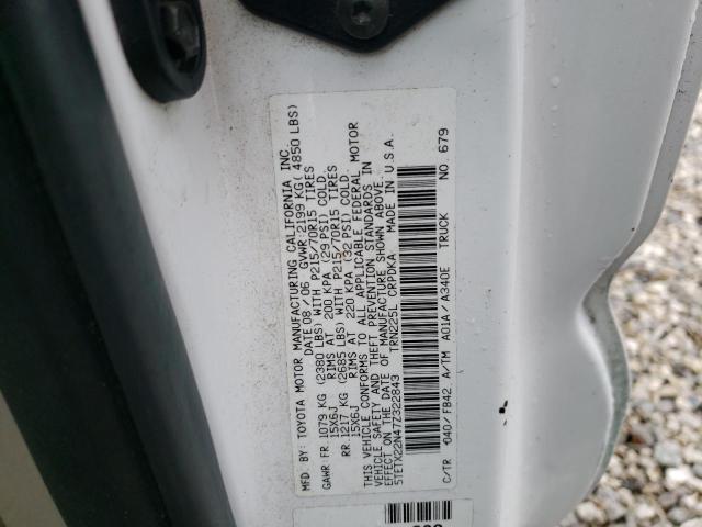5TETX22N47Z322843 - 2007 TOYOTA TACOMA ACCESS CAB Ақ фото 12