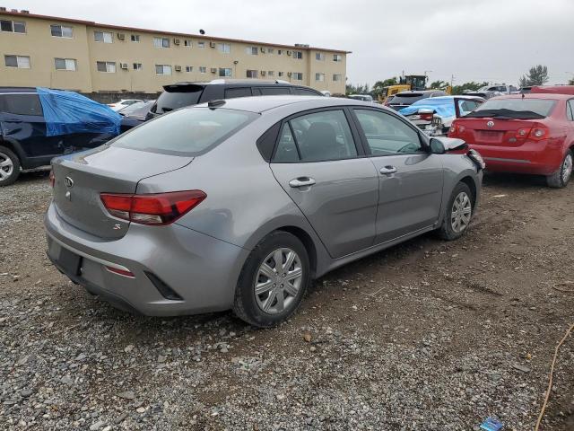 3KPA24AD2ME430889 - 2021 KIA RIO LX GRAY photo 3