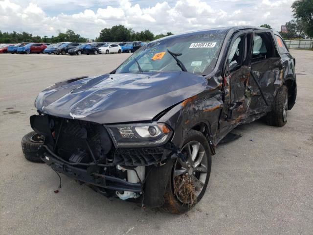 1C4RDHDG4EC589948 - 2014 DODGE DURANGO LIMITED GRAY photo 2