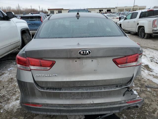 5XXGT4L35GG114555 - 2016 KIA OPTIMA LX GRAY photo 6