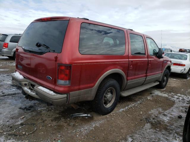 1FMNU44SX3EC24182 - 2003 FORD EXCURSION EDDIE BAUER RED photo 3