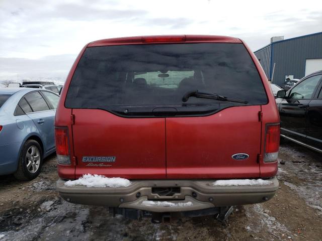 1FMNU44SX3EC24182 - 2003 FORD EXCURSION EDDIE BAUER RED photo 6