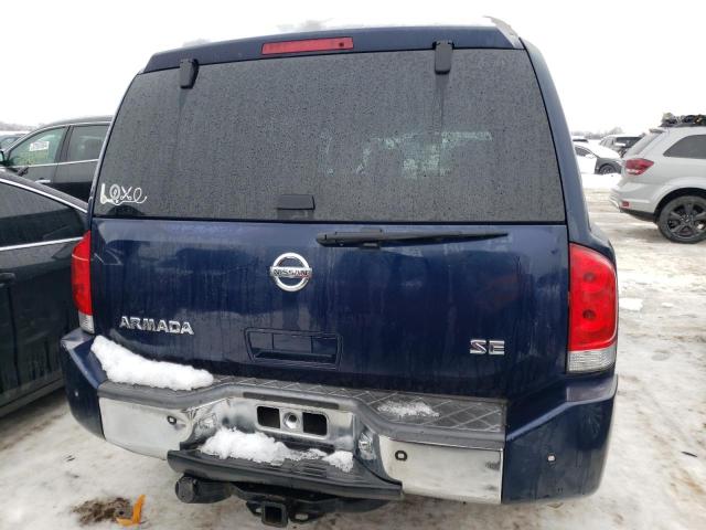 5N1AA08A56N708041 - 2006 NISSAN ARMADA SE BLUE photo 6