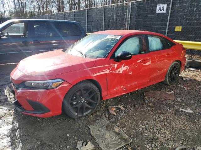 2HGFE2F53NH609517 - 2022 HONDA CIVIC SPORT 红色 照片 1