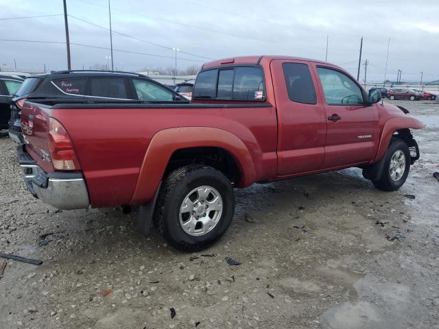 5TETU62N55Z101605 - 2005 TOYOTA TACOMA PRERUNNER ACCESS CAB RED photo 3