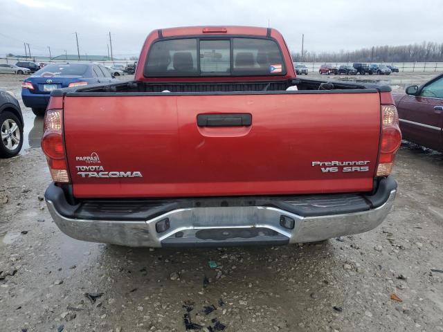5TETU62N55Z101605 - 2005 TOYOTA TACOMA PRERUNNER ACCESS CAB RED photo 6
