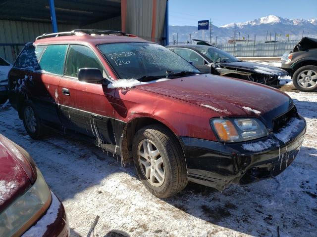 4S3BH675936601124 - 2003 SUBARU LEGACY OUTBACK AWP 勃艮第红 照片 4