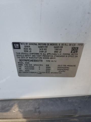 3GYFNFE34ES583779 - 2014 CADILLAC SRX PERFOR თეთრი ფოტო 12