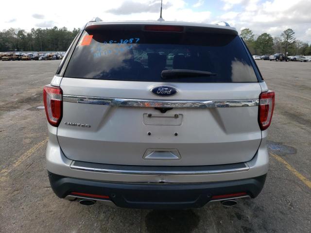 1FM5K7F81JGA98885 - 2018 FORD EXPLORER LIMITED SILVER photo 6