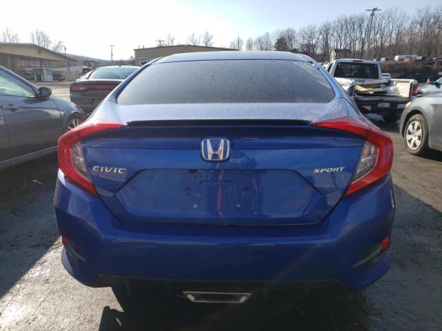 2HGFC2F88KH606477 - 2019 HONDA CIVIC SPORT BLUE photo 6