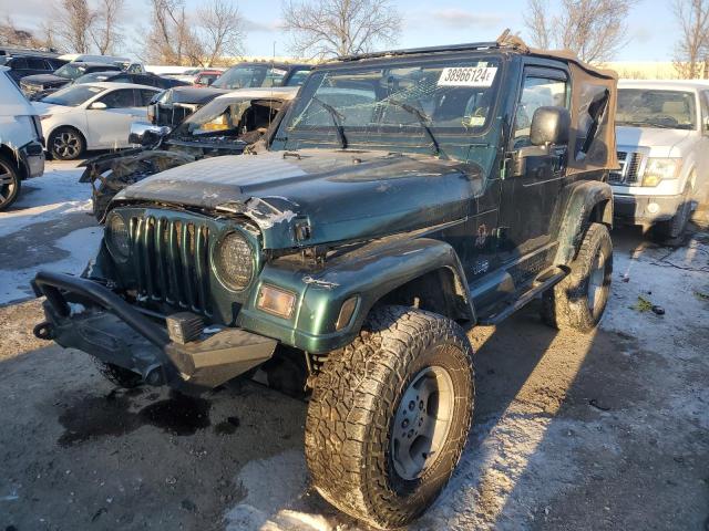 1J4FA59S01P334881 - 2001 JEEP WRANGLER / SAHARA GREEN photo 1