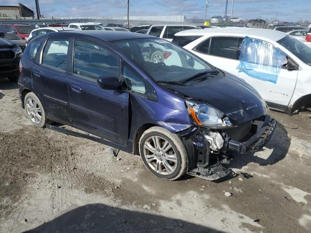 JHMGE88489S030496 - 2009 HONDA FIT SPORT BLUE photo 4