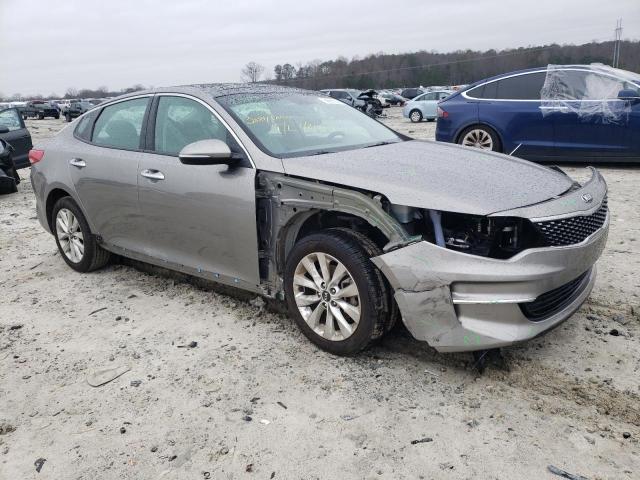 5XXGU4L38GG108133 - 2016 KIA OPTIMA EX GRAY photo 4