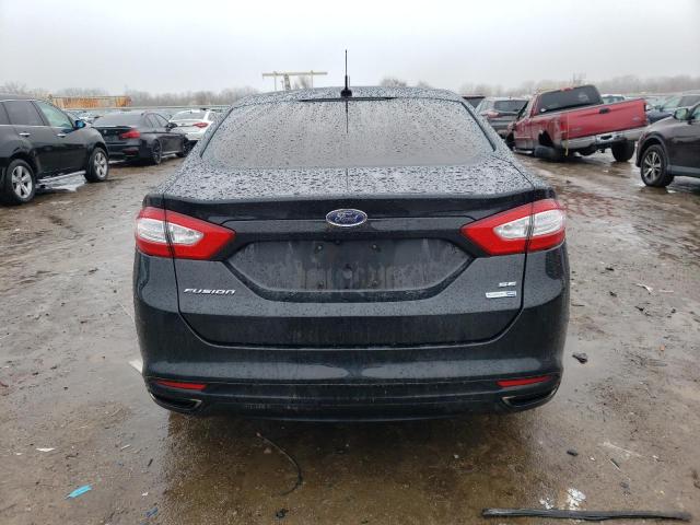 3FA6P0T98FR244123 - 2015 FORD FUSION SE BLACK photo 6