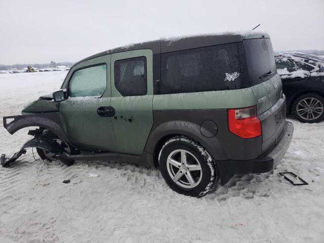 5J6YH28544L037719 - 2004 HONDA ELEMENT EX GREEN photo 2