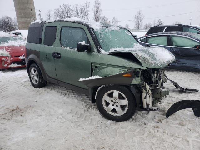 5J6YH28544L037719 - 2004 HONDA ELEMENT EX GREEN photo 4