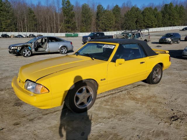 1FACP44EXPF195477 - 1993 FORD MUSTANG LX YELLOW photo 1
