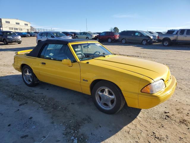 1FACP44EXPF195477 - 1993 FORD MUSTANG LX YELLOW photo 4