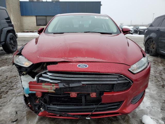 3FA6P0H72FR292241 - 2015 FORD FUSION SE RED photo 5