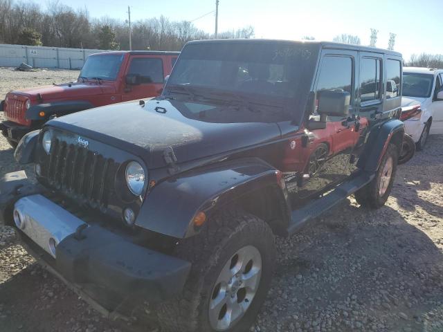 1C4BJWEG7EL258102 - 2014 JEEP WRANGLER U SAHARA BLACK photo 1