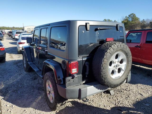 1C4BJWEG7EL258102 - 2014 JEEP WRANGLER U SAHARA BLACK photo 2