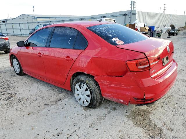 3VW2K7AJ6FM411523 - 2015 VOLKSWAGEN JETTA BASE 红色 照片 2