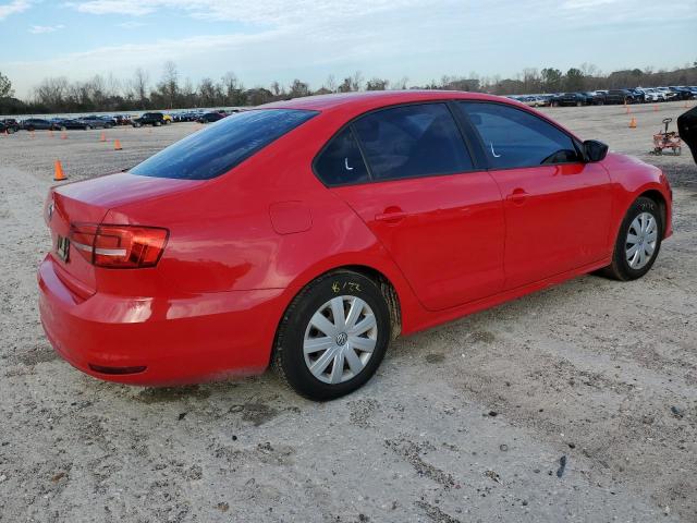 3VW2K7AJ6FM411523 - 2015 VOLKSWAGEN JETTA BASE 红色 照片 3