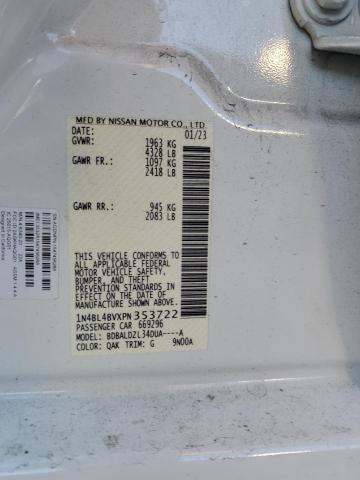 1N4BL4BVXPN353722 - 2023 NISSAN ALTIMA S WHITE photo 12