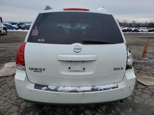 5N1BV28U45N127496 - 2005 NISSAN QUEST S WHITE photo 6