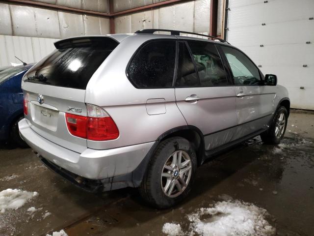 5UXFA135X4LU40525 - 2004 BMW X5 3.0I SILVER photo 3