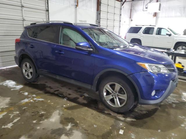 2T3RFREV6FW351742 - 2015 TOYOTA RAV4 XLE BLUE photo 4